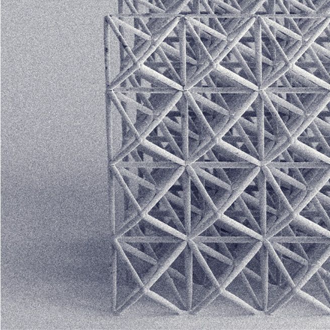 3D printed microscale metal lattice for fundamental research