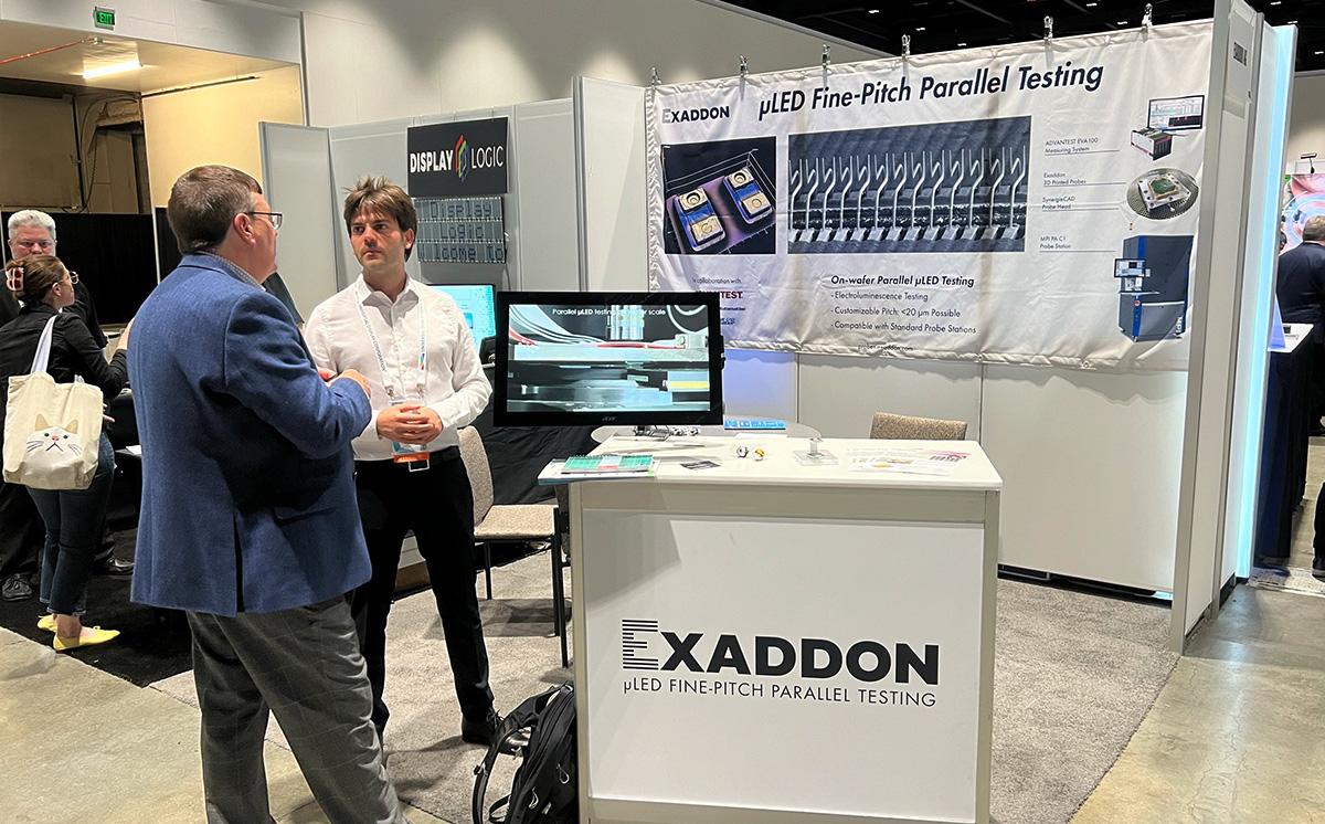 Exaddon's booth at Display Week 2024 in San Jose.